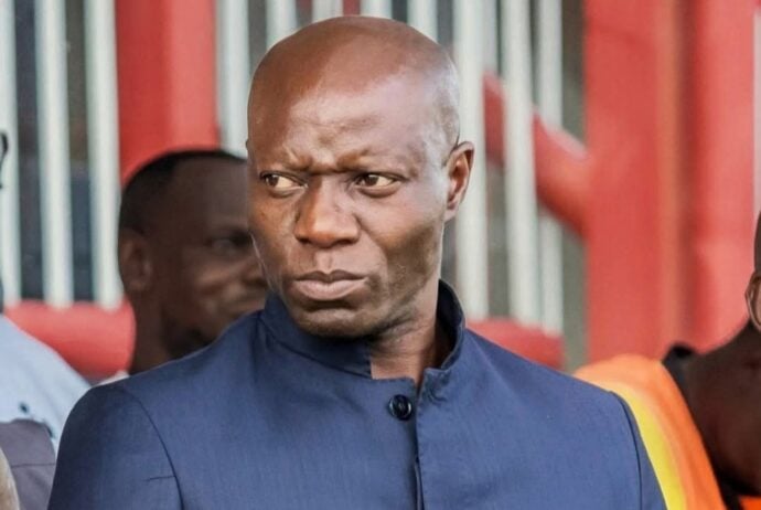 Benjani Mwaruwari during a Highlanders match