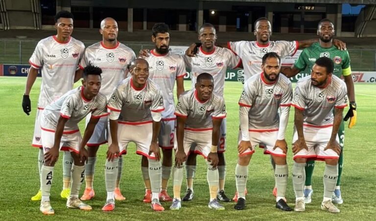 Chippa United players lining up for a team picture