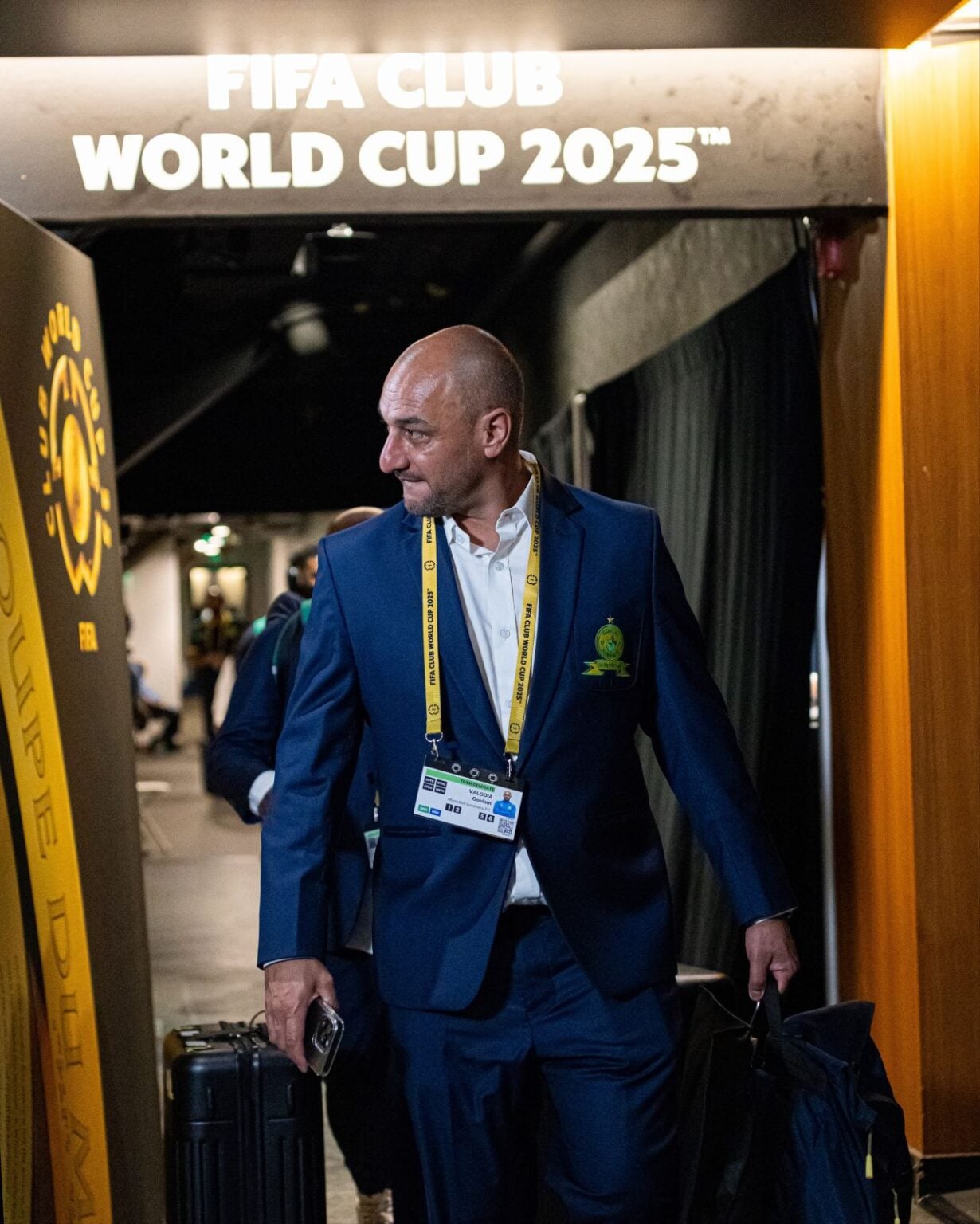 Former Mamelodi Sundowns analyst Goolam Valodia at the FIFA Club World Cup with Sundowns