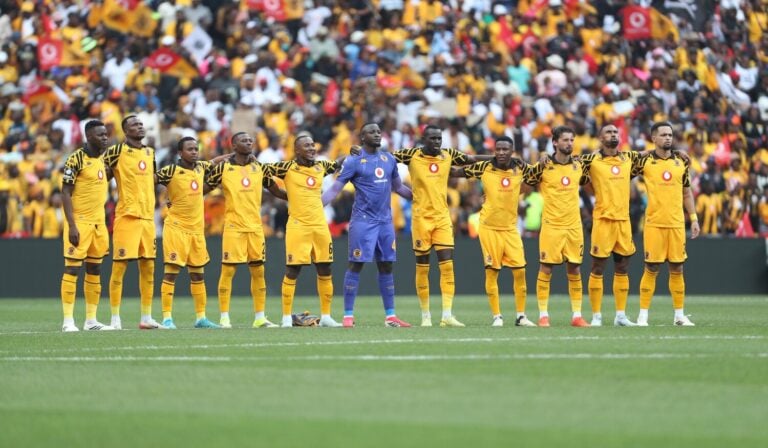 Kaizer Chiefs players ahead of a Soweto Derby clash