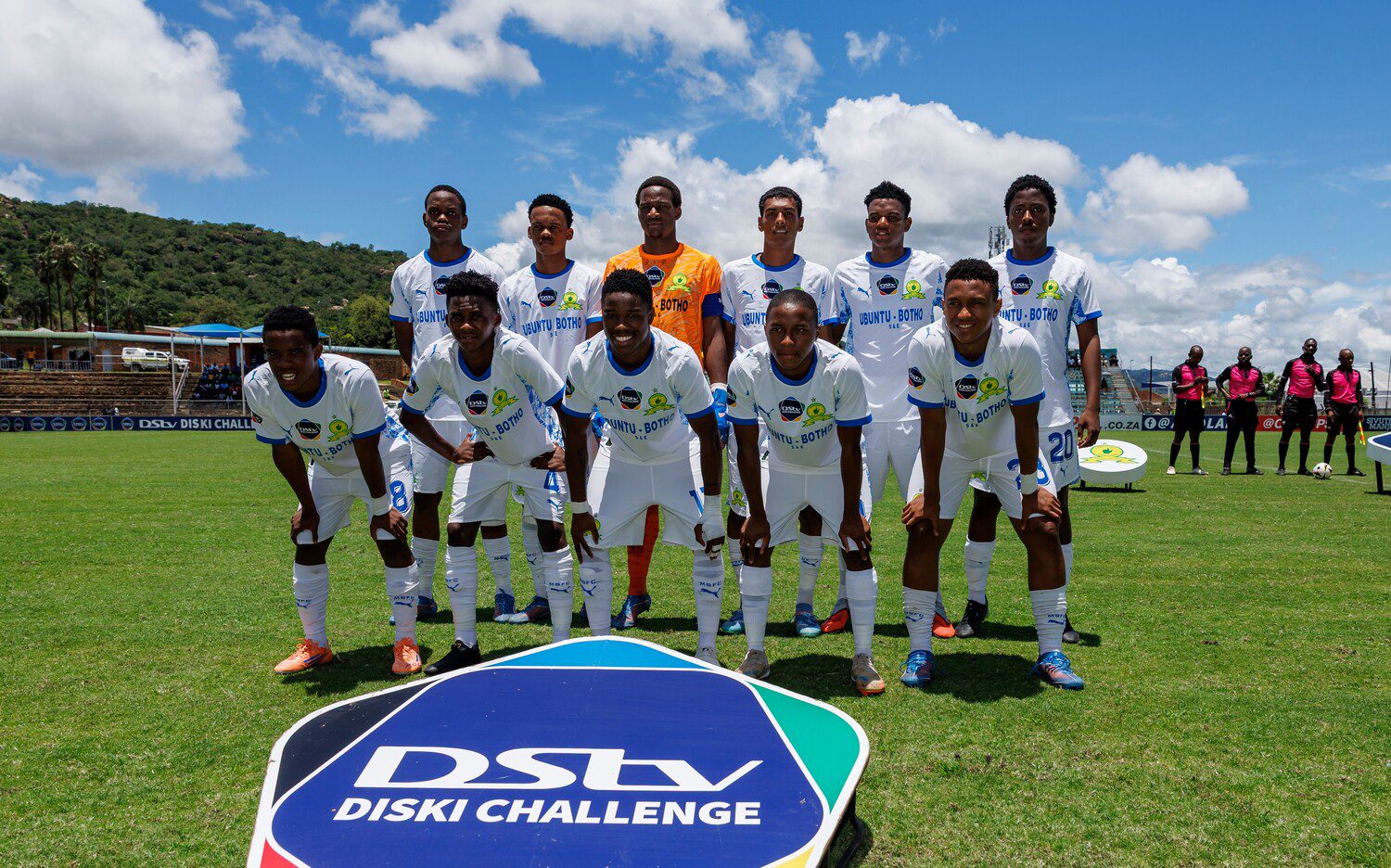 Mamelodi Sundowns DDC side players lining up for a team picture