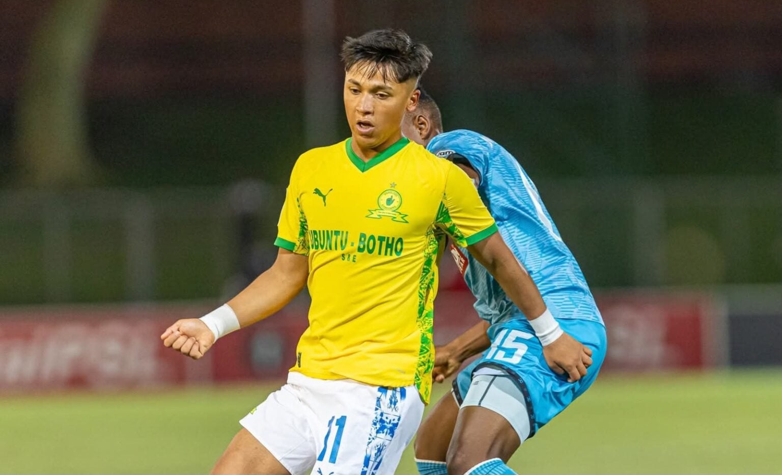 Marcello Allende in action for Mamelodi Sundowns against Durban City.