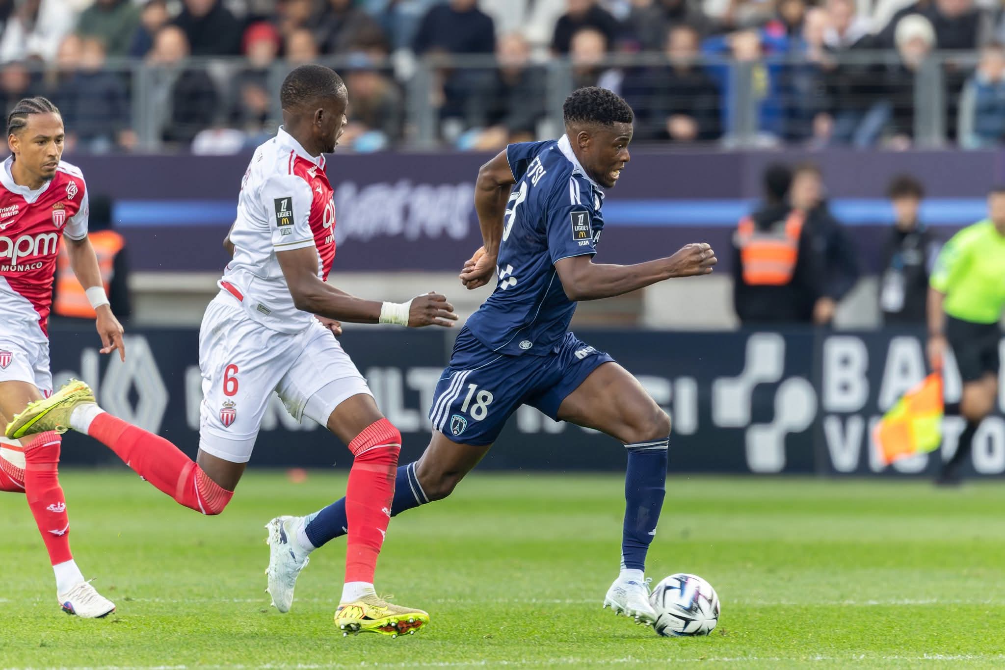 Marshall Munetsi in action at Paris FC