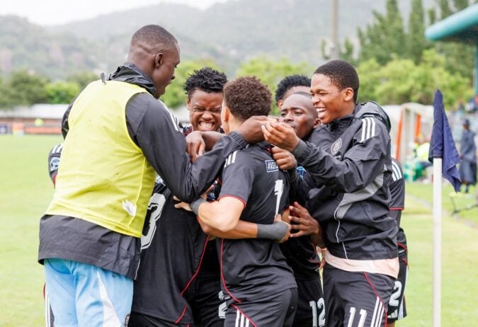 Orlando Pirates DDC side in celebratory mood