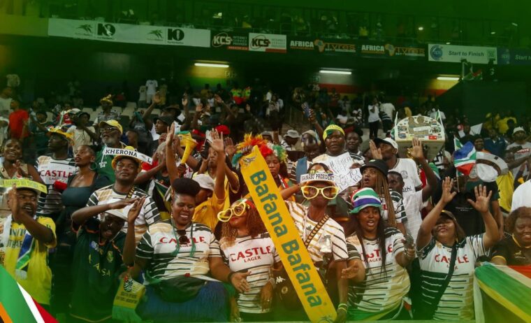 Bafana Bafana fans in jubilation mood
