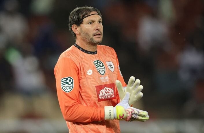 Darren Keet in Durban City FC's colours