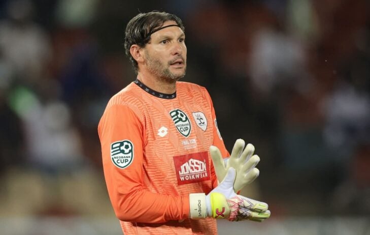 Darren Keet in action for Durban City during the Nedbank Cup final