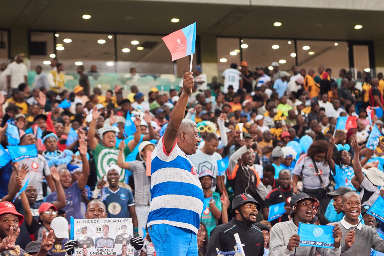 Durban City FC fans at Chatsworth Stadium