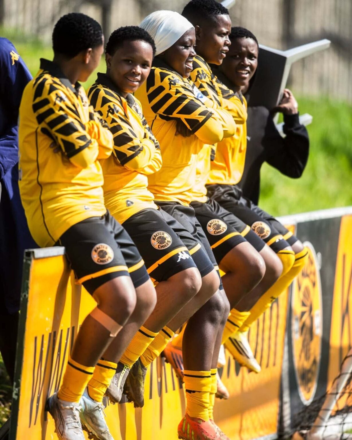 Kaizer Chiefs Ladies celebrate a goal