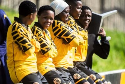 Kaizer Chiefs Ladies celebrate a goal
