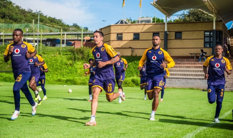 Kaizer Chiefs players at training