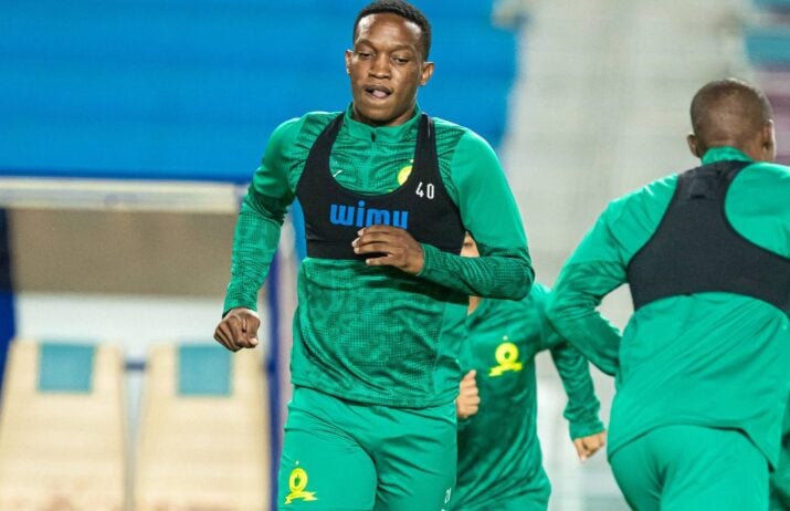 Mamelodi Sundowns defender Grant Kekana at training