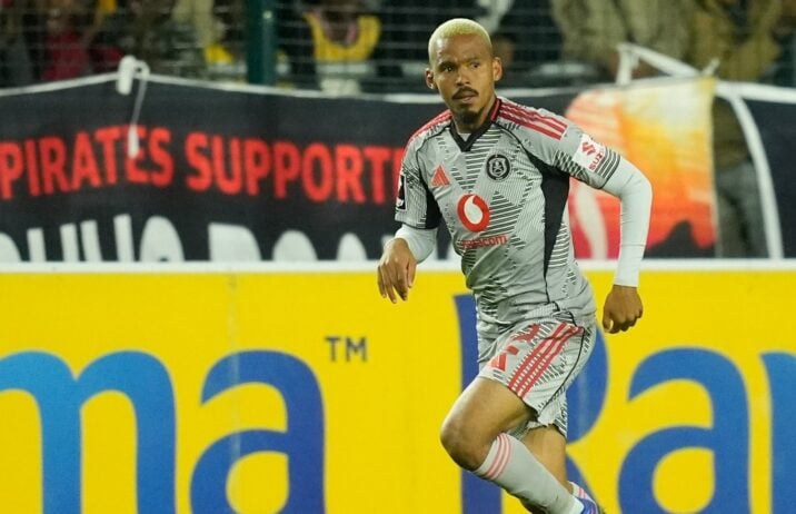 Oswin Appollis in action for Orlando Pirates