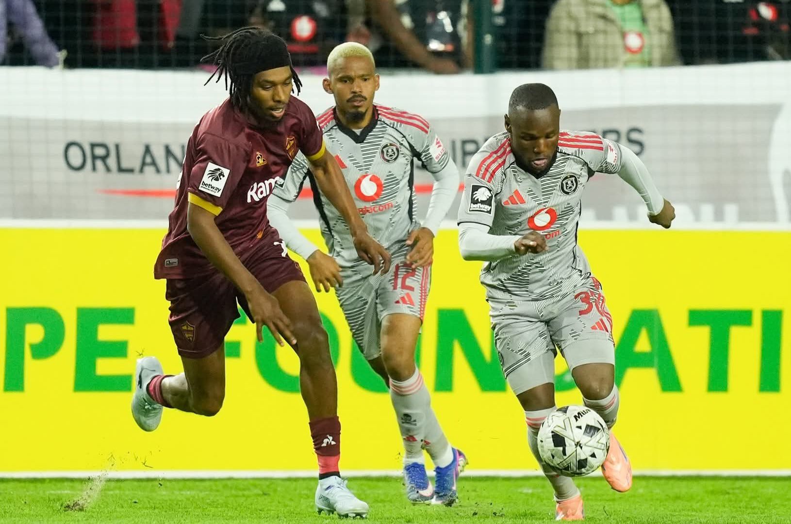 Orlando Pirates against Stellenbosch FC in a Betway Premiership match on Tuesday 