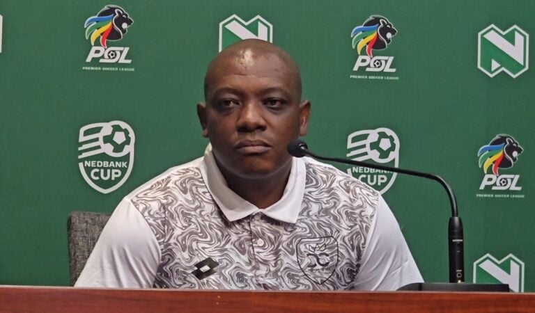 Pitso Dladla addressing the media in Polokwane