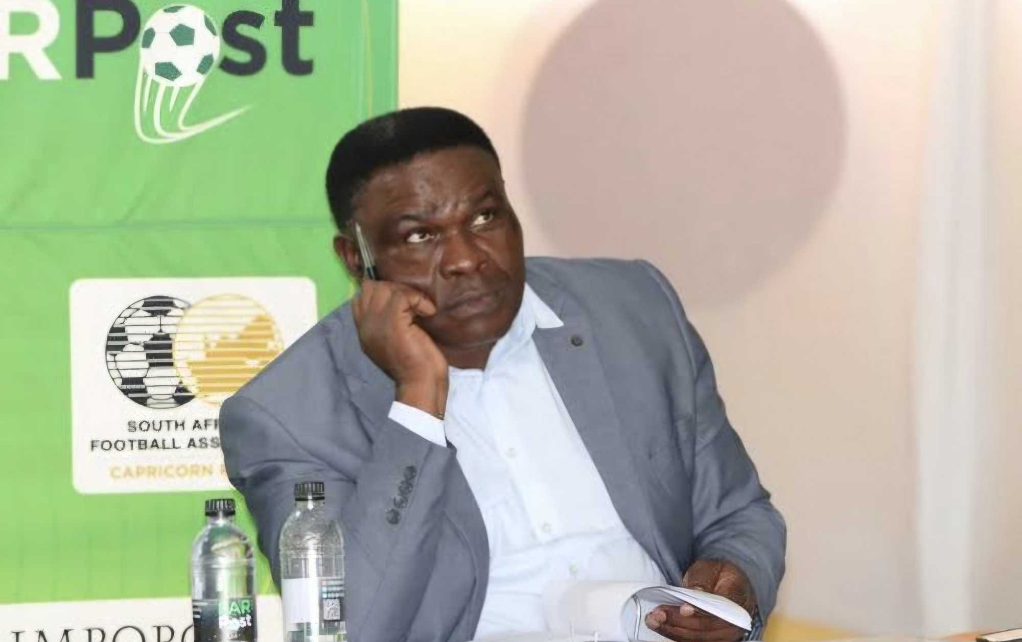 SAFA Vhembe Regional secretary Sam Matodzi during a meeting