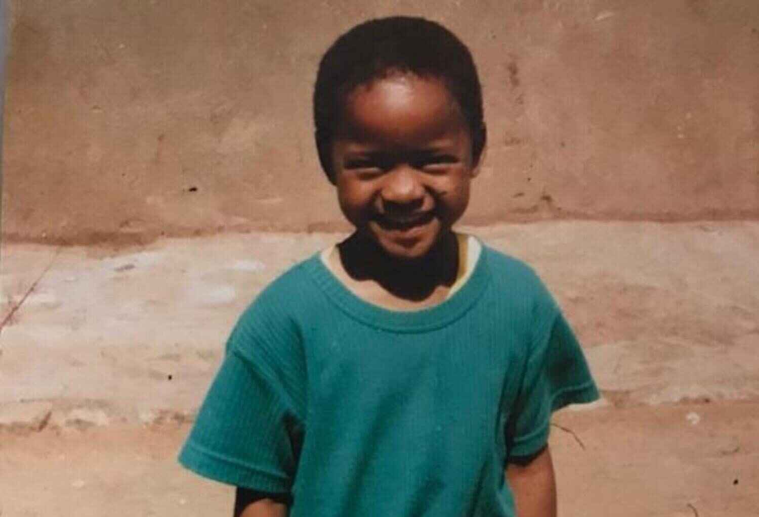 The early days: Refiloe Jane pictured in her youth. 