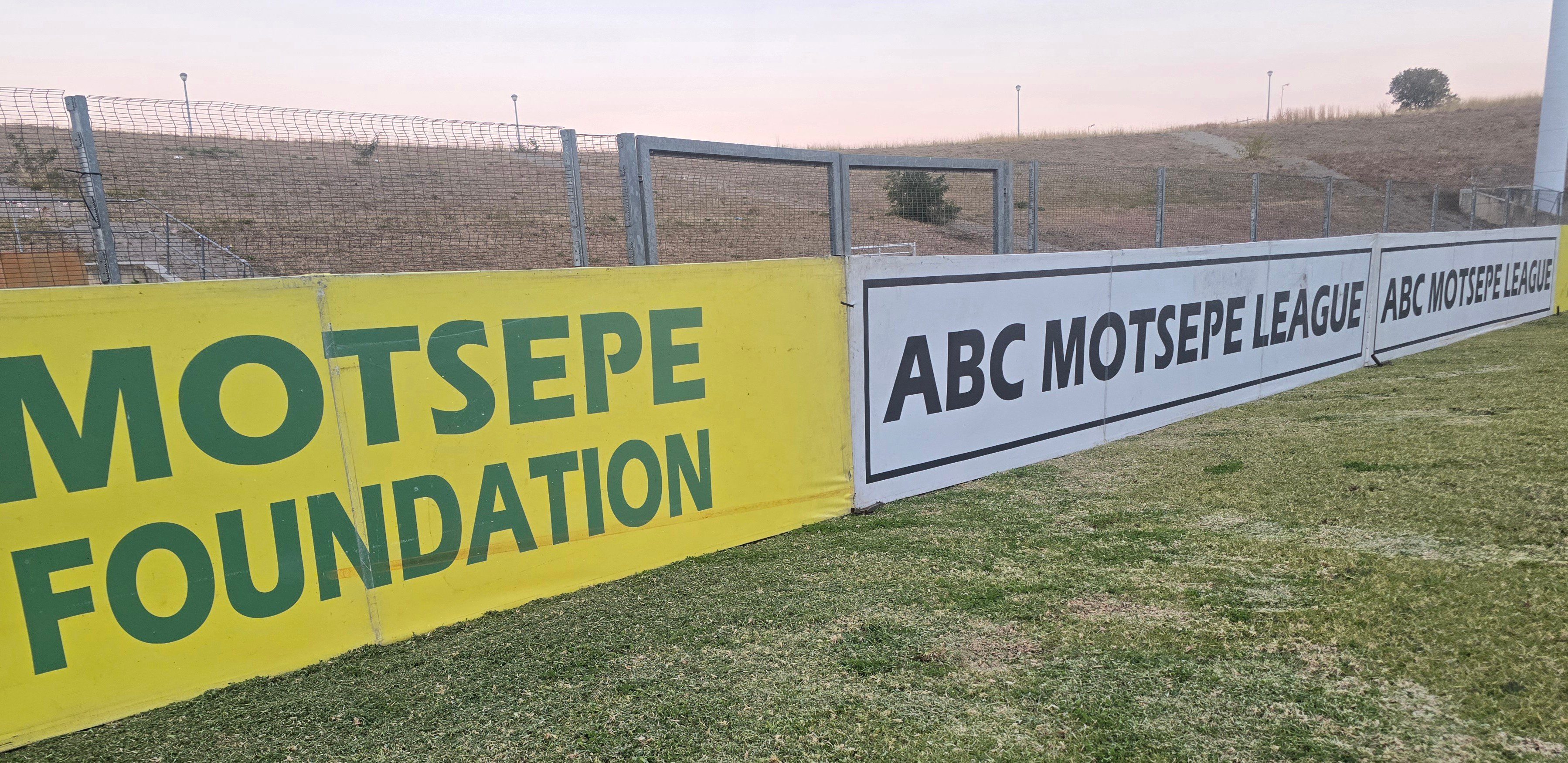 ABC Motsepe League Playoffs advertising board