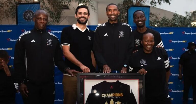 Abdeslam Ouaddou with Orlando Pirates
