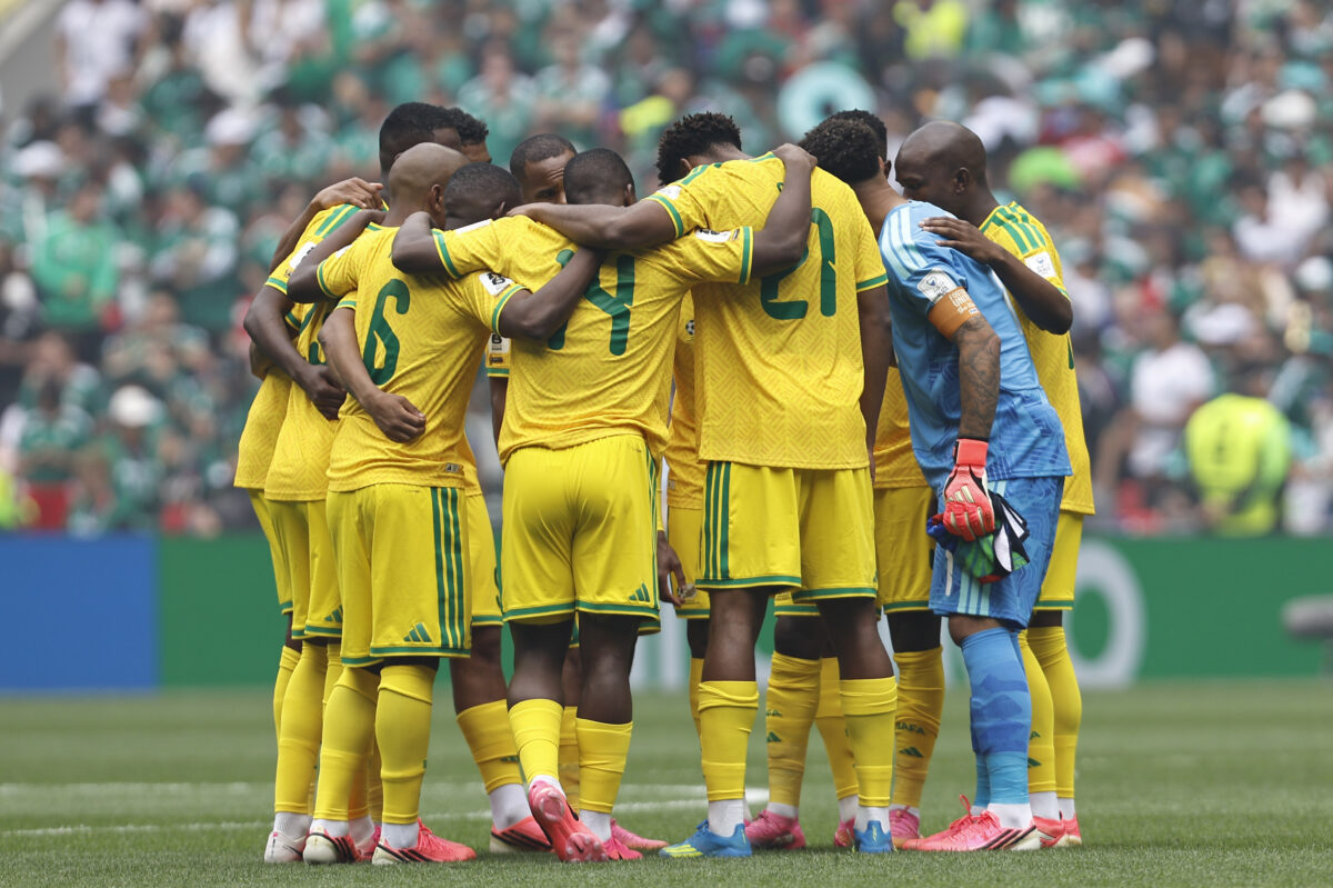 Bafana Bafana players gathering ahead of their World Cup encounter against Czech Republic