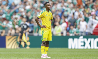 Bafana Bafana captain Themba Zwane in action against Mexico in the 2026 FIFA World Cup opener