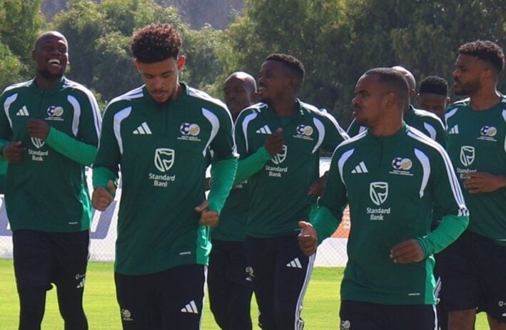 Bafana Bafana traning in Mexico