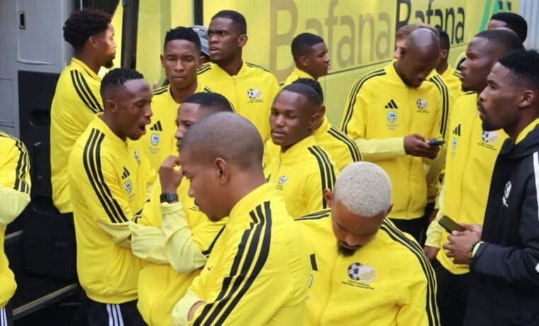 Bafana Bafana players gathering