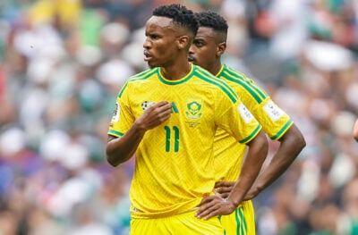 Bafana Bafana star Themba Zwane versus Mexico