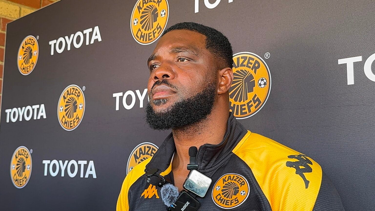 Daniel Akpeyi during a interview at Naturena