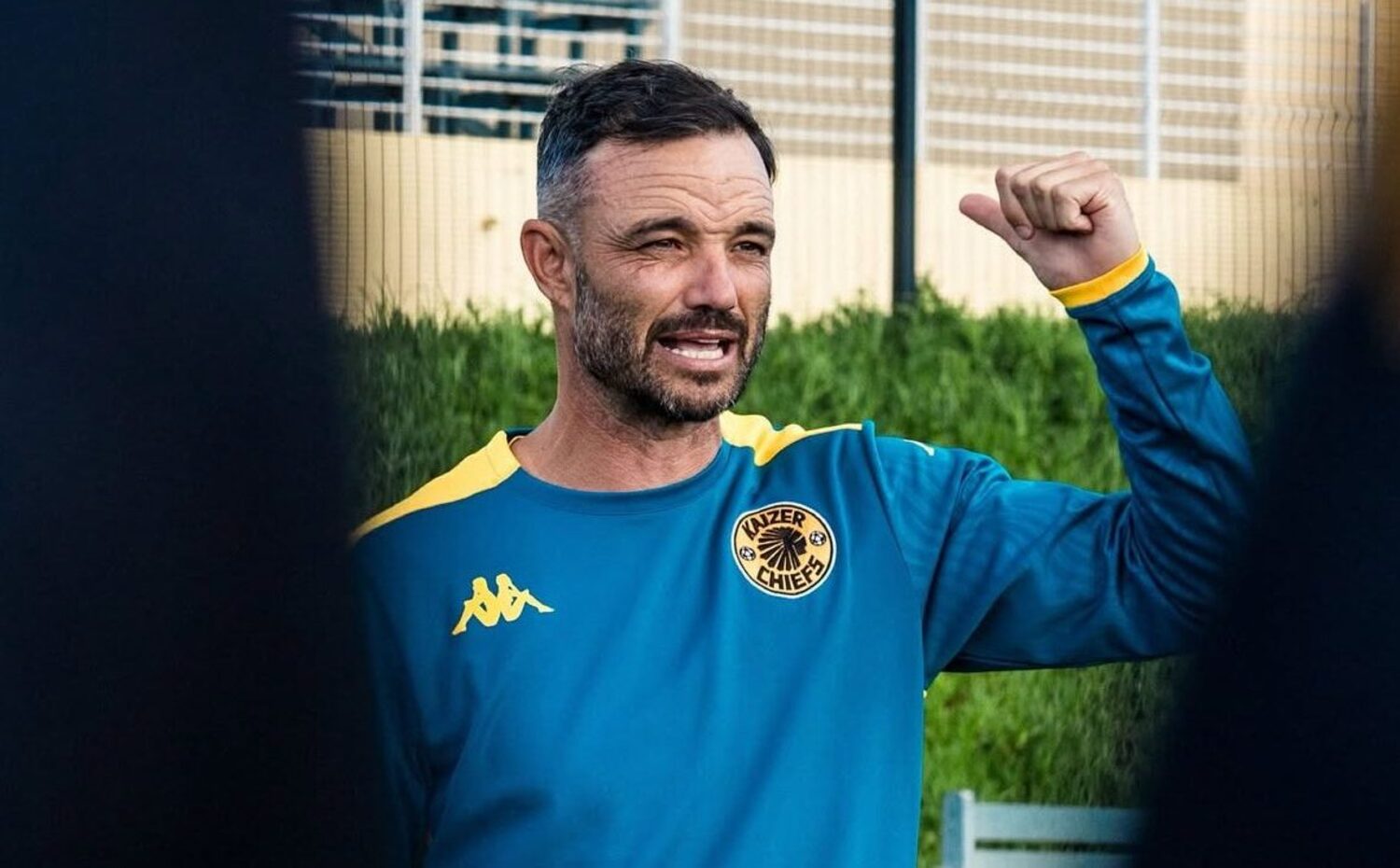 Dillon Sheppard at a Kaizer Chiefs training session