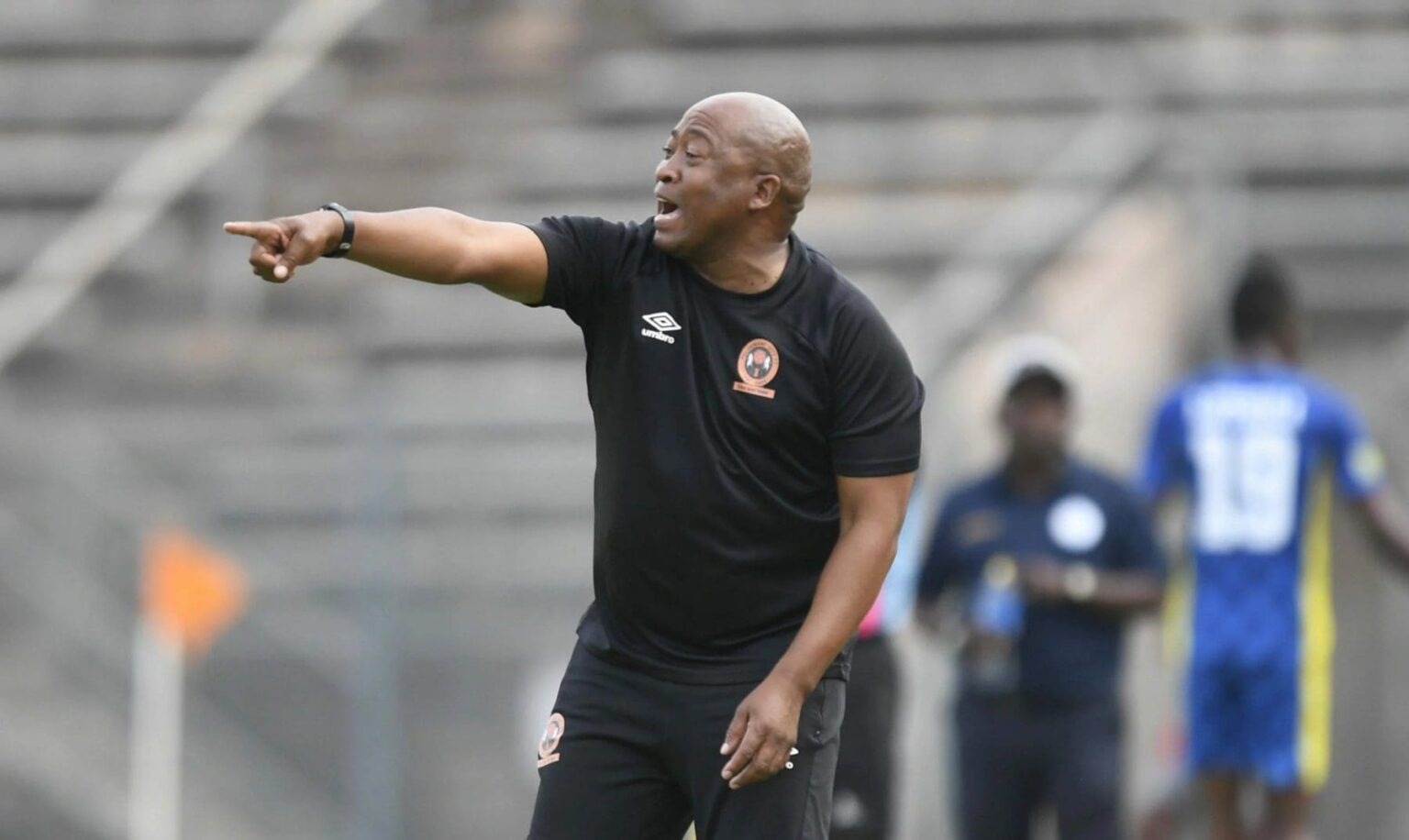 Coach Duncan Lechesa during his stint at Polokwane City FC