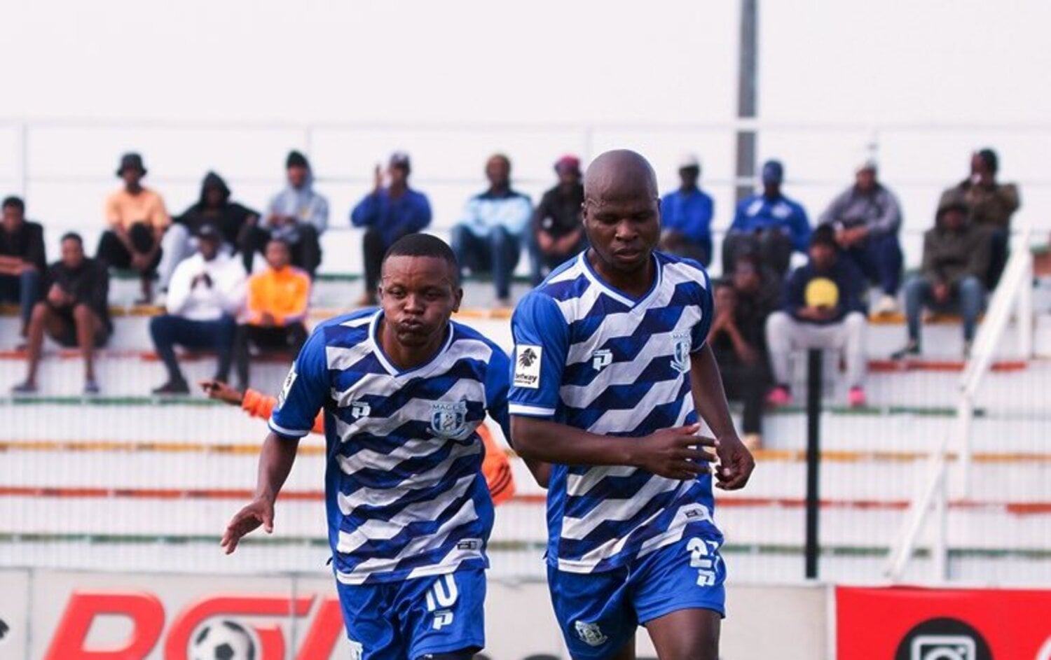 Edmore Chirambadare celebrates his goal for Magesi FC