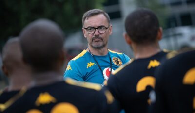 Fernando da Cruz of Kaizer Chiefs at training