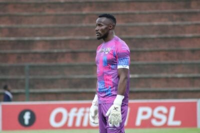 Goalkeeper Washington Arubi during a match