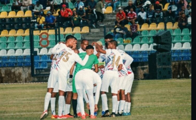 Hope FC players before a game in the SAFA ABC Motsepe League National Playoffs