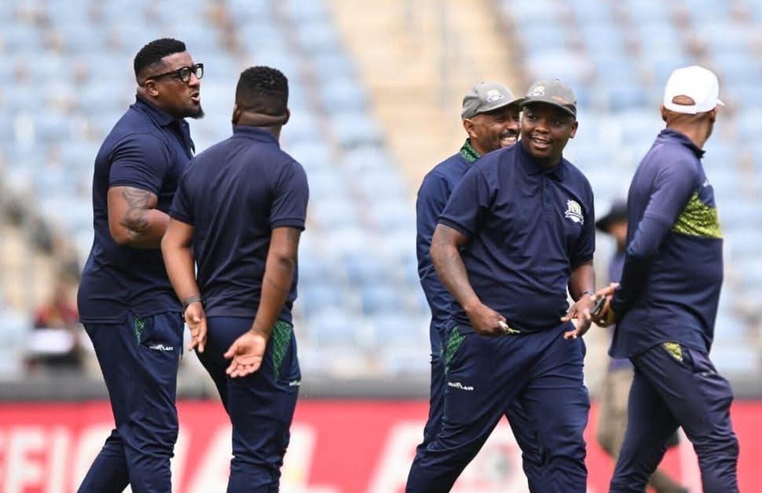 Jacob Mokhasi with Marumo Gallants technical team