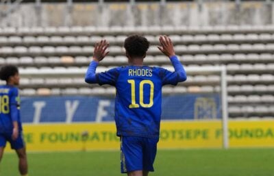 Jaedin Rhodes in action for Cape Town City