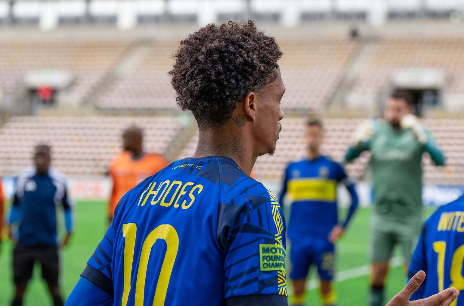 Jaedin Rhodes in action for Cape Town City