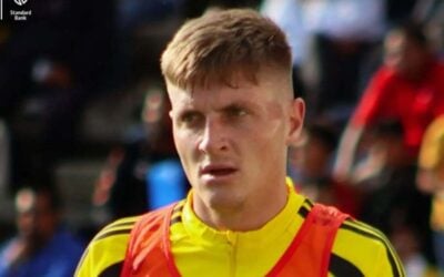Kaizer Chiefs defender Bradley Cross at training with Bafana Bafana