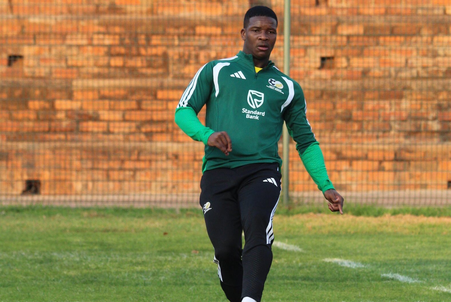 Mbekezeli Mbokazi at training