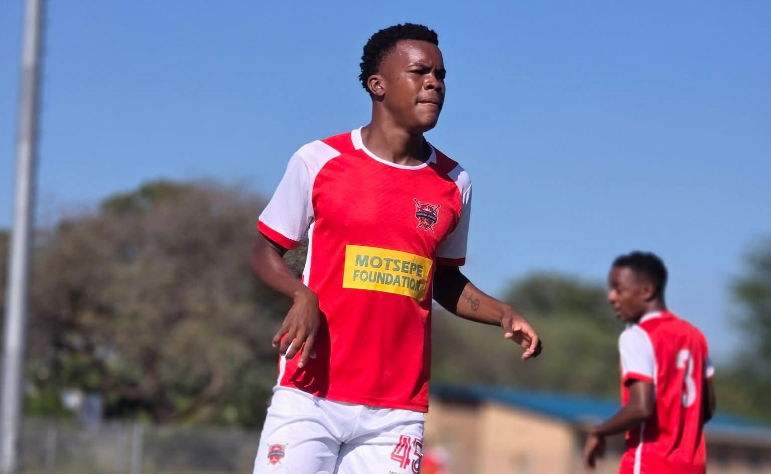 Mpho Maoke in action for Motsepe Foundation Championship side Gomora United