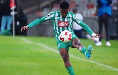 Neo Rapoo in action for Siwelele FC