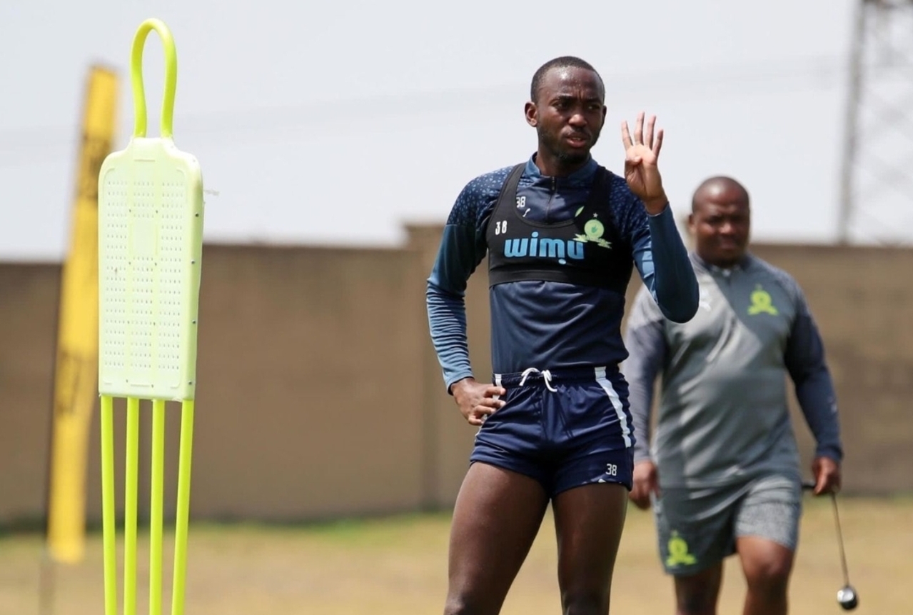 Peter Shalulile during training session at Mamelodi Sundowns
