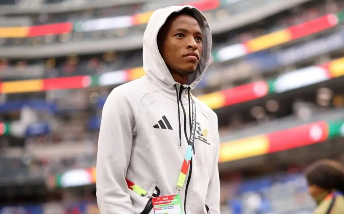 Relebohile Mofokeng in Bafana Bafana colours