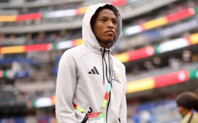 Relebohile Mofokeng in Bafana Bafana colours