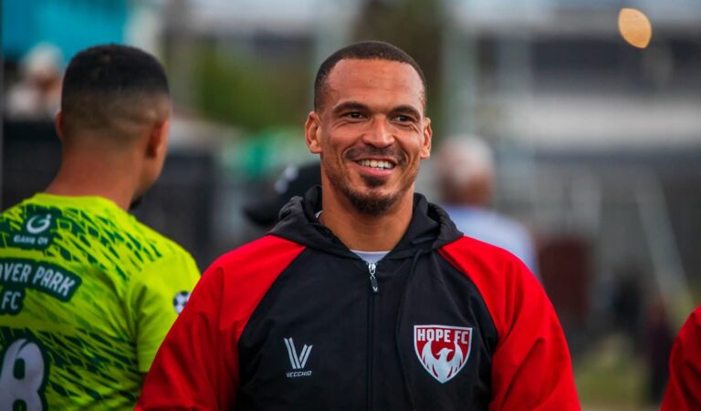 Ruzaigh Gamildien in Hope FC colours
