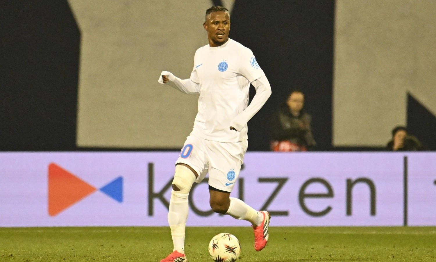 Bafana Bafana defender Siyabonga Ngezana in action for FCSB