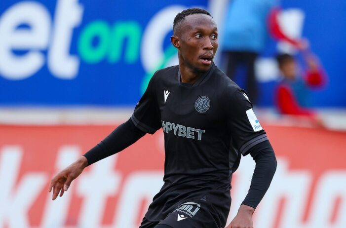 Thapelo Maseko in action for AEL Limassol where he was on loan from Mamelodi Sundowns