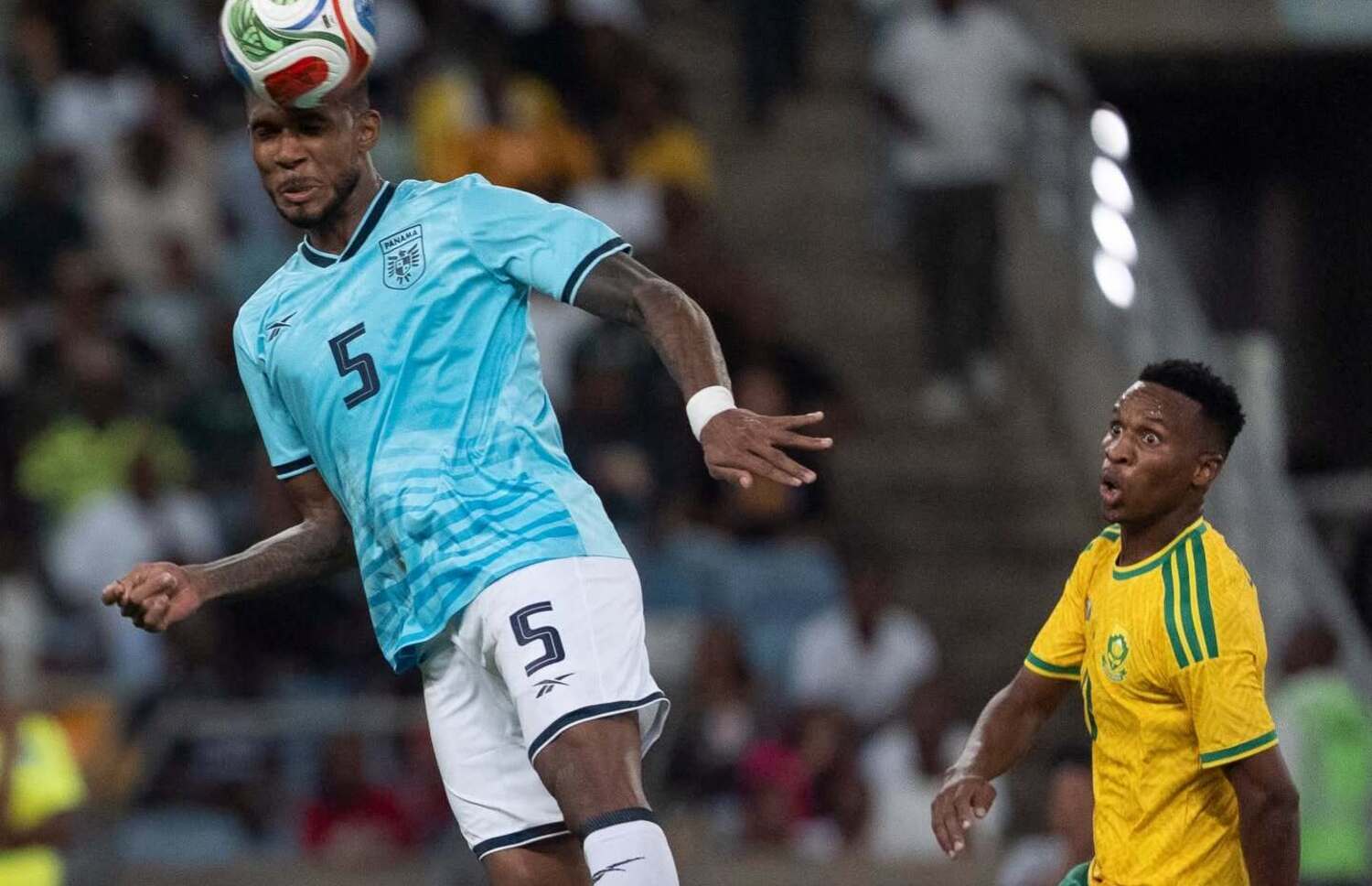 Themba Zwane in action for Bafana Bafana against Panama
