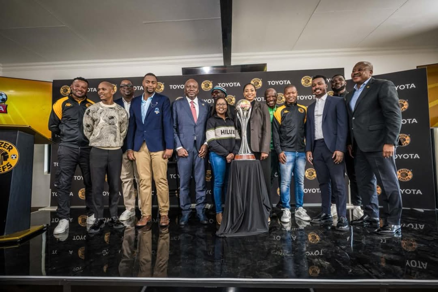 Kaizer Chiefs and Scottland FC at the Toyota Cup launch